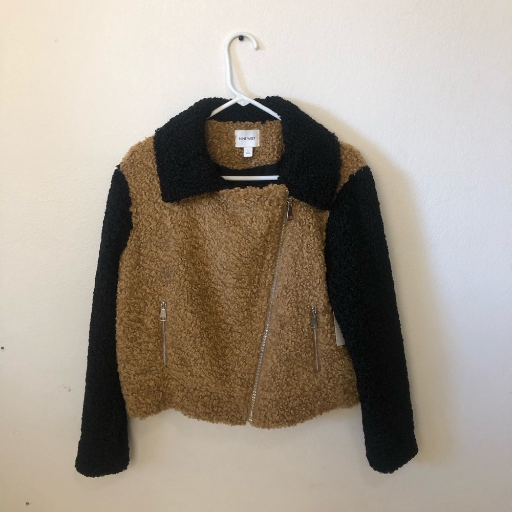 Nine West Teddy Colorblock Jacket - Picture 6 of 9